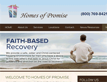 Tablet Screenshot of homesofpromise.org